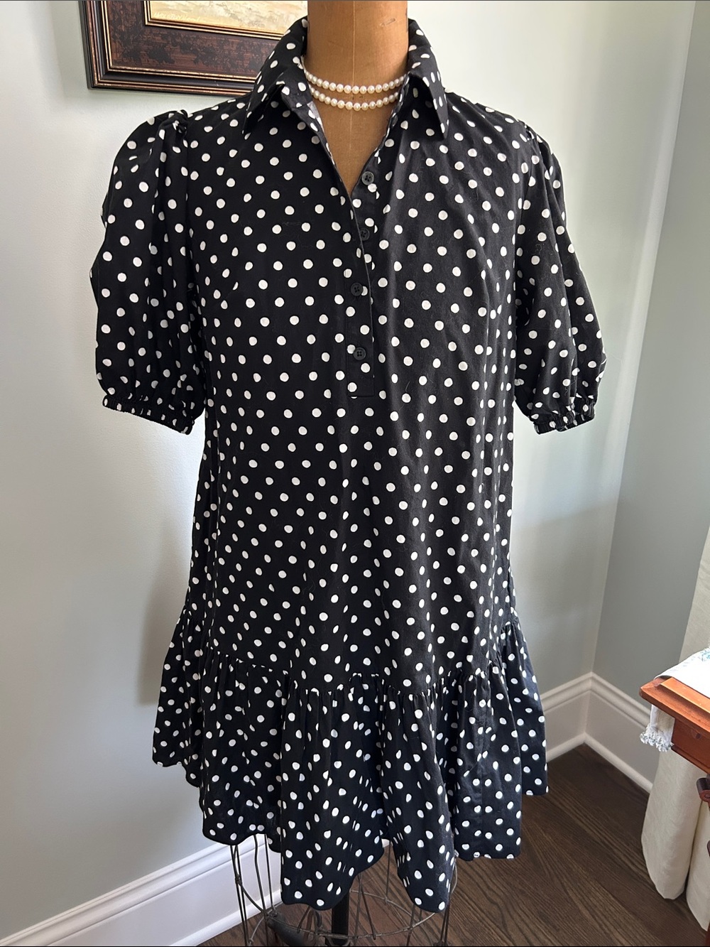 kate spade Black and White Polka Dot Dress